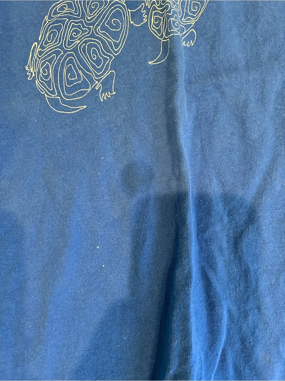 Vintage Fruit of the Loom Tank Top Men's XL Blue Turtle Graphic Print USA